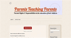 Desktop Screenshot of parentsteachingparents.net