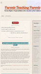 Mobile Screenshot of parentsteachingparents.net