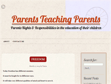 Tablet Screenshot of parentsteachingparents.net